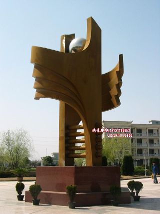 廣場(chǎng)不銹鋼雕塑 城市不銹鋼標(biāo)志 不銹鋼工程案例